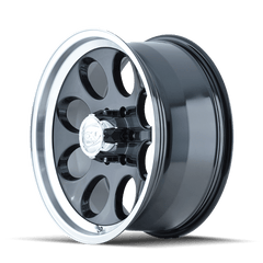 15x8 ION 171 5x5.5 Offset ( - 27) Center Bore (108) Style #171 | 171 - 5885B - Black Patch Performance - ION1715885B