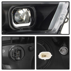 16 - 18 Toyota Tacoma Headlight Set - Black Patch Performance - SPYD9042997