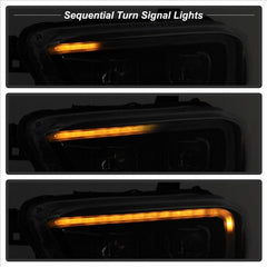 16 - 18 Toyota Tacoma Headlight Set - Black Patch Performance - SPYD9042997