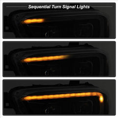 16 - 18 Toyota Tacoma Headlight Set - Black Patch Performance - SPYD9042997