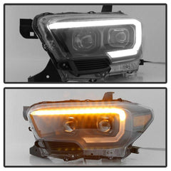 16 - 18 Toyota Tacoma Headlight Set - Black Patch Performance - SPYD9042997