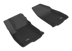 16 - 19 Chevrolet Volt Floor Mat Set - Front - Black Patch Performance - 3DMAL1CH07911509