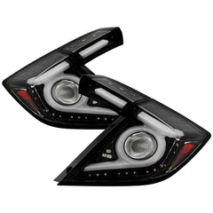 16 - 19 Honda Civic (Hatchback) Tail Light Set - Black Patch Performance - SPYD5088819