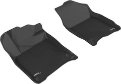 16 - 21 Honda Civic Floor Mat Set - Front - Black Patch Performance - 3DMAL1HD07411509