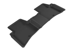 16 - 21 Hyundai Tucson Floor Mat Set - Rear - Black Patch Performance - 3DMAL1HY06621509