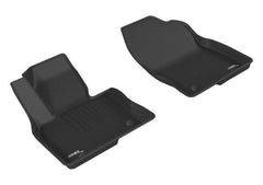16 - 22 Mazda CX - 9 Floor Mat Set - Front - Black Patch Performance - 3DMAL1MZ05711509