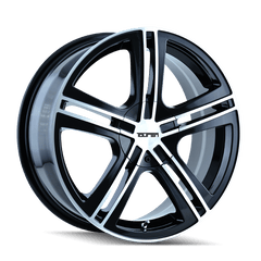 16x7 TOUREN TR62 5x112 5x120 Offset (40) Center Bore (72.62) Style #3262 | 3262 - 6709B - Black Patch Performance - TOUR32626709B