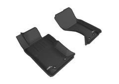 17 - 20 Fiat 124 Spider Floor Mat Set - Front - Black Patch Performance - 3DMAL1MZ05511509