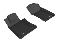 17 - 22 INFINITI Q60 Floor Mat Set - Front - Black Patch Performance - 3DMAL1IN02711509