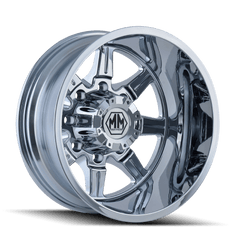17x6.5 MAYHEM MONSTIR 8x6.5 Offset ( - 140) Center Bore (130.18) Style #8101 | 8101 - 7681CR - Black Patch Performance - MAYH81017681CR