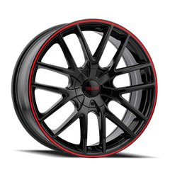 17x7.5 TOUREN TR60 5x4.25 5x4.5 Offset (42) Center Bore (72.62) Style #3260 | 3260 - 7714BR - Black Patch Performance - TOUR32607714BR