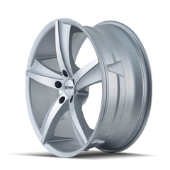 17x7.5 TOUREN TR72 5x120 Offset (40) Center Bore (72.62) Style #3272 | 3272 - 7712S - Black Patch Performance - TOUR32727712S