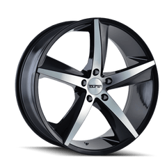 17x7.5 TOUREN TR72 5x4.5 Offset (40) Center Bore (72.62) Style #3272 | 3272 - 7765B - Black Patch Performance - TOUR32727765B