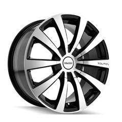 17x7 TOUREN TR3 5x100 5x4.5 Offset (40) Center Bore (72.62) Style #3130 | 3130 - 7703M - Black Patch Performance - TOUR31307703M