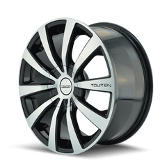 17x7 TOUREN TR3 5x100 5x4.5 Offset (40) Center Bore (72.62) Style #3130 | 3130 - 7703M - Black Patch Performance - TOUR31307703M