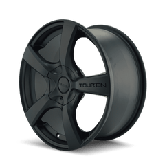 17x7 TOUREN TR9 5x100 5x4.5 Offset (42) Center Bore (72.62) Style #3190 | 3190 - 7703MB - Black Patch Performance - TOUR31907703MB