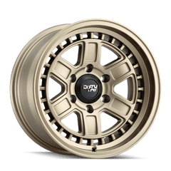 17x8.5 DIRTY LIFE CAGE 5x5 Offset ( - 6) Center Bore (78.1) Style #9308 | 9308 - 7873MGD - Black Patch Performance - DIRT93087873MGD