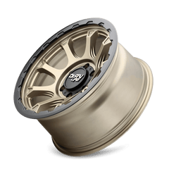 17x8.5 DIRTY LIFE DRIFTER 6x5.5 Offset ( - 6) Center Bore (106) Style #9307 | 9307 - 7883MGD - Black Patch Performance - DIRT93077883MGD