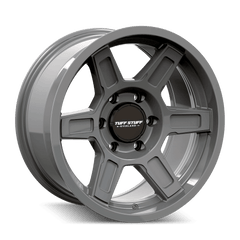 17x8.5 TUFFSTUFF ASCENT 6x5.5 Offset (0) Center Bore (106) Style #TS01 | TS01 - 7883AG - Black Patch Performance - TUFFTS017883AG