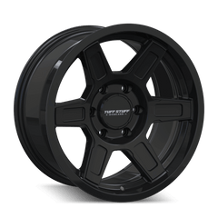 17x8.5 TUFFSTUFF ASCENT 6x5.5 Offset (0) Center Bore (106) Style #TS01 | TS01 - 7883GB - Black Patch Performance - TUFFTS017883GB