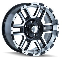 17x8 ION 179 5x5 Offset (10) Center Bore (83.82) Style #179 | 179 - 7873B - Black Patch Performance - ION1797873B