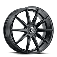 17x8 KRAZE COSMOS 5x4.5 Offset (38) Center Bore (72.62) Style #KR194 | KR194 - 7865GB38 - Black Patch Performance - KRAZKR1947865GB38