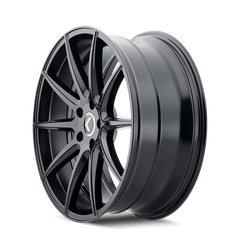 17x8 KRAZE COSMOS 5x4.5 Offset (38) Center Bore (72.62) Style #KR194 | KR194 - 7865GB38 - Black Patch Performance - KRAZKR1947865GB38