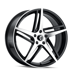 17x8 KRAZE MILANO 5x120 Offset (38) Center Bore (74.1) Style #KR195 | KR195 - 7812BM38 - Black Patch Performance - KRAZKR1957812BM38