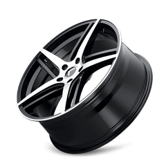17x8 KRAZE MILANO 5x4.25 Offset (38) Center Bore (63.5) Style #KR195 | KR195 - 7831BM38 - Black Patch Performance - KRAZKR1957831BM38