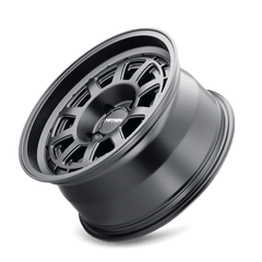 17x8 MAYHEM VOYAGER 5x120 Offset (38) Center Bore (72.56) Style #8303 | 8303 - 7812MB38 - Black Patch Performance - MAYH83037812MB38
