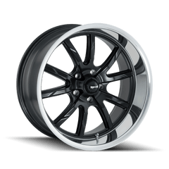 17x8 RIDLER 650 5x4.5 Offset (0) Center Bore (83.82) Style #650 | 650 - 7865MB - Black Patch Performance - RIDL6507865MB