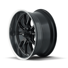 17x8 RIDLER 650 5x4.5 Offset (0) Center Bore (83.82) Style #650 | 650 - 7865MB - Black Patch Performance - RIDL6507865MB