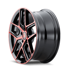 17x8 TOUREN TR79 5x120 Offset (35) Center Bore (72.56) Style #3279 | 3279 - 7812BRT35 - Black Patch Performance - TOUR32797812BRT35