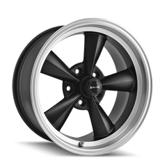 17x9.5 RIDLER 675 5x4.75 Offset ( - 5) Center Bore (83.82) Style #675 | 675 - 7961MB - Black Patch Performance - RIDL6757961MB
