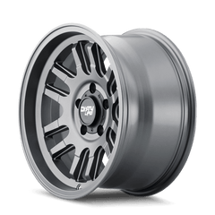 17x9 DIRTY LIFE CANYON 5x5 Offset ( - 12) Center Bore (71.5) Style #9310 | 9310 - 7973MGT12 - Black Patch Performance - DIRT93107973MGT12