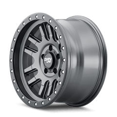 17x9 DIRTY LIFE CANYON PRO 5x150 Offset (0) Center Bore (110) Style #9309 | 9309 - 7950MGT0 - Black Patch Performance - DIRT93097950MGT0