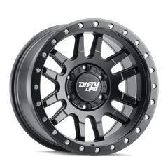 17x9 DIRTY LIFE CANYON PRO 5x5 Offset ( - 12) Center Bore (71.5) Style #9309 | 9309 - 7973MB12 - Black Patch Performance - DIRT93097973MB12