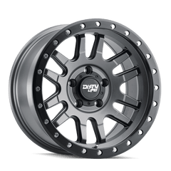 17x9 DIRTY LIFE CANYON PRO 5x5 Offset ( - 12) Center Bore (71.5) Style #9309 | 9309 - 7973MGT12 - Black Patch Performance - DIRT93097973MGT12