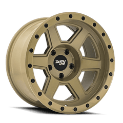 17x9 DIRTY LIFE COMPOUND 5x5.5 Offset ( - 12) Center Bore (108) Style #9315 | 9315 - 7985DS12 - Black Patch Performance - DIRT93157985DS12
