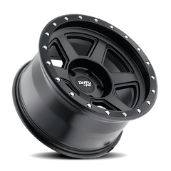 17x9 DIRTY LIFE COMPOUND 8x6.5 Offset ( - 38) Center Bore (125.2) Style #9315 | 9315 - 7981MB38 - Black Patch Performance - DIRT93157981MB38