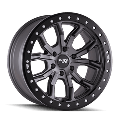 17x9 DIRTY LIFE DT - 1 6x5.5 Offset ( - 12) Center Bore (106) Style #9303 | 9303 - 7983MGT12 - Black Patch Performance - DIRT93037983MGT12