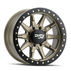 17x9 DIRTY LIFE DT - 2 6x5.5 Offset ( - 12) Center Bore (106) Style #9304 | 9304 - 7983MGD12 - Black Patch Performance - DIRT93047983MGD12