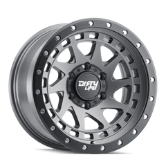 17x9 DIRTY LIFE ENIGMA PRO 5x5 Offset ( - 38) Center Bore (71.5) Style #9311 | 9311 - 7973MGT38 - Black Patch Performance - DIRT93117973MGT38