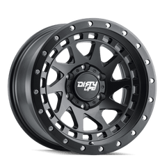 17x9 DIRTY LIFE ENIGMA PRO 6x5.5 Offset ( - 12) Center Bore (106) Style #9311 | 9311 - 7983MB12 - Black Patch Performance - DIRT93117983MB12