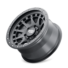 17x9 DIRTY LIFE ENIGMA PRO 6x5.5 Offset ( - 12) Center Bore (106) Style #9311 | 9311 - 7983MB12 - Black Patch Performance - DIRT93117983MB12