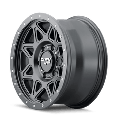 17x9 DIRTY LIFE THEORY 8x6.5 Offset ( - 12) Center Bore (130.8) Style #9305 | 9305 - 7981MB - Black Patch Performance - DIRT93057981MB