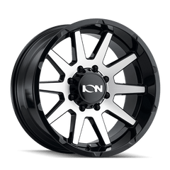 17x9 ION 143 6x135 Offset ( - 12) Center Bore (87.1) Style #143 | 143 - 7936BM - Black Patch Performance - ION1437936BM