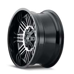 17x9 ION 144 8x170 Offset ( - 12) Center Bore (125.2) Style #144 | 144 - 7970B - Black Patch Performance - ION1447970B
