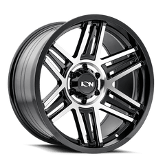 17x9 ION 147 8x170 Offset (0) Center Bore (125.2) Style #147 | 147 - 7970BM0 - Black Patch Performance - ION1477970BM0