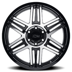 17x9 ION 147 8x170 Offset (0) Center Bore (125.2) Style #147 | 147 - 7970BM0 - Black Patch Performance - ION1477970BM0